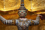 Wat Phra Kaeo - Chedi Doré - Détail