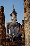Bouddha assis - Wat Mahathat - Sukhothaï