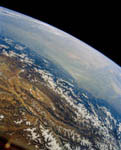 Plateau du Tibet vu par la navette spatiale 10/1984