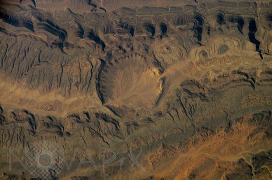Ouarkziz impact crater, Algeria, 04/2007