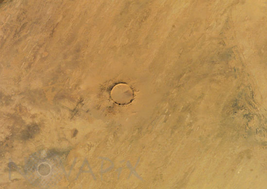 Tenoumer impact crater, Mauritania