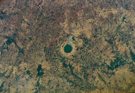 The Lonar impact crater, India, 02/2007