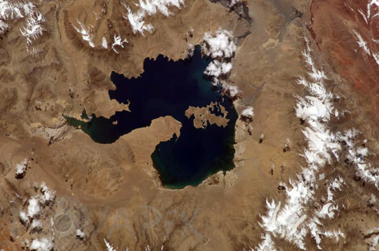 Kara-Kul impact crater, Tajikistan