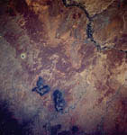 Meteor Crater -Arizona (USA) vu depuis l'espace