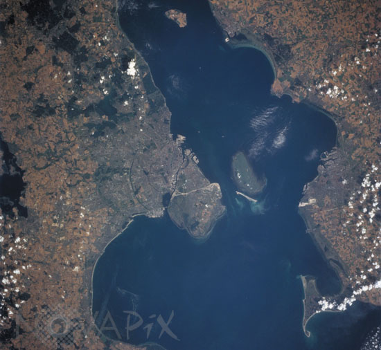 Copenhagen seen from space