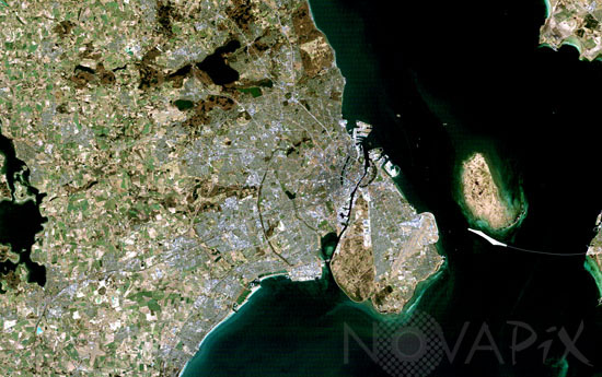 Copenhagen seen from space