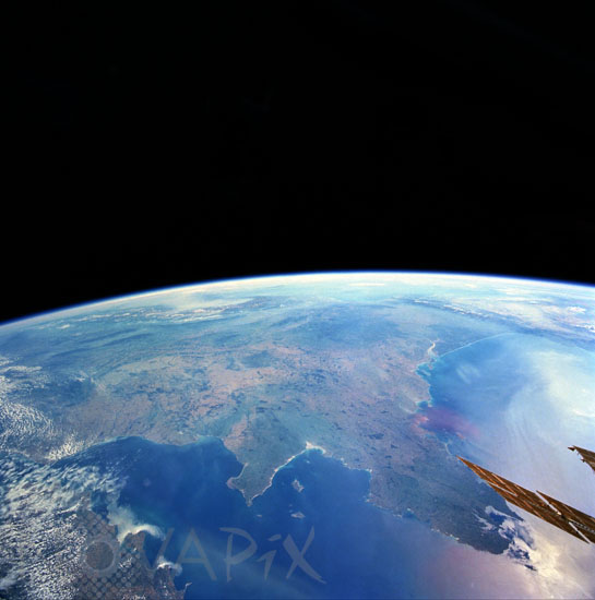 Ouest de la France vue par la navette spatiale Atlantis 09/2000