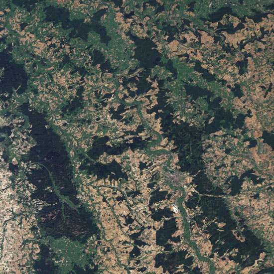 Meuse river and Verdun