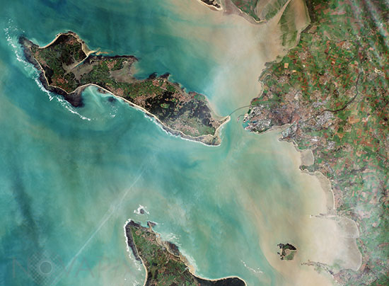 La Rochelle et l'ile de Ré - Photo satellite