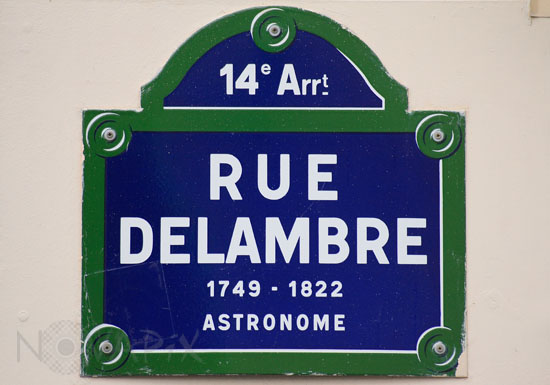Street Plaque in Paris