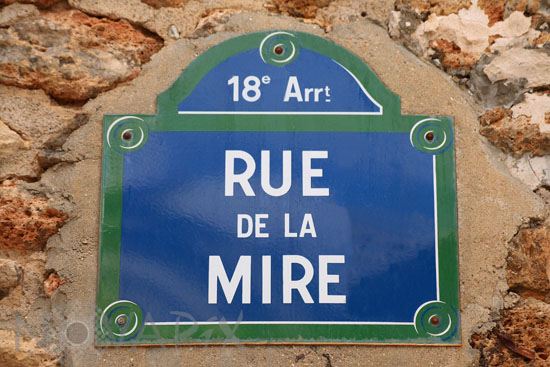 Street Plaque in Paris