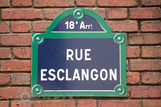 Street Plaque in Paris