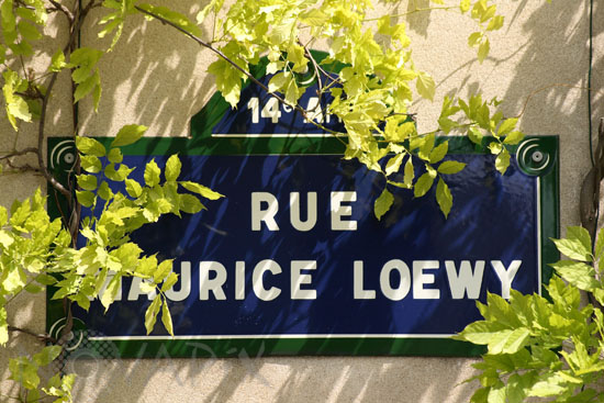 Plaque de la rue Maurice Loewy (Paris 14ème)