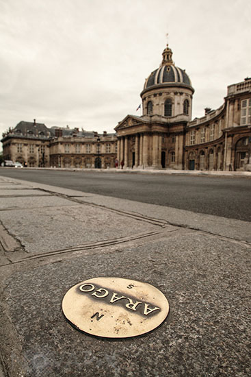 Arago medallion in Paris (Institut de France)