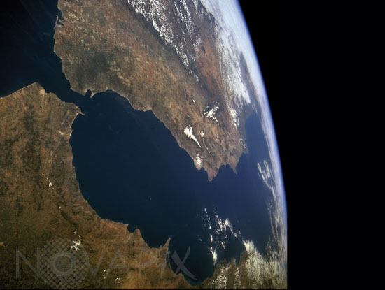 Détroit de Gibraltar vu par la navette Endeavour 04/1994