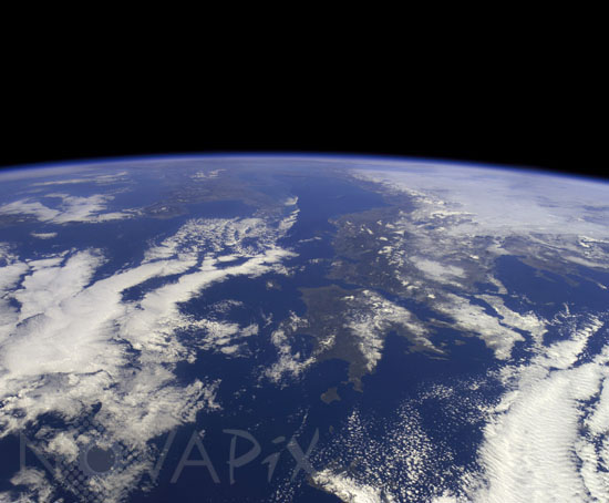 Greece and Italy seen from space