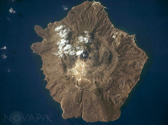 Nisyros seen from space