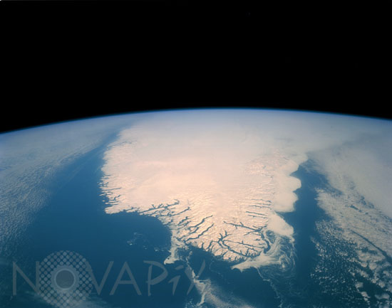 Le sud du Groënland vu par la navette Atlantis