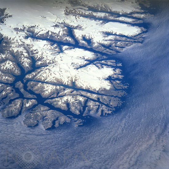 Le sud du Groënland vu par la navette Discovery