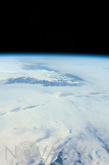 Le sud du Groënland vu depuis l'espace