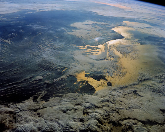The Netherlands seen from space