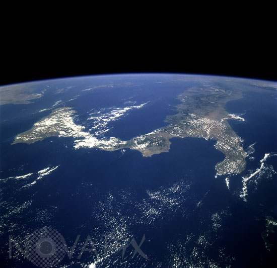 L'Italie vue par la navette Columbia
