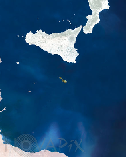 Malte vue par satellite