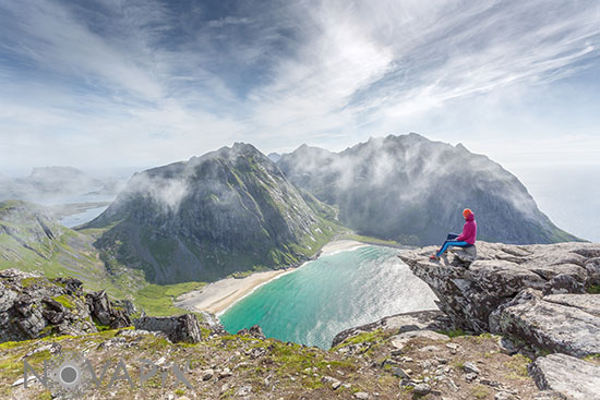 Kvalvika beach in Lofoten