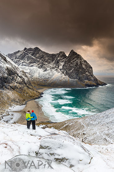 Kvalvika beach in Lofoten