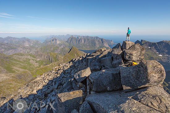 On the top of Hermmansdalstinden - Norway