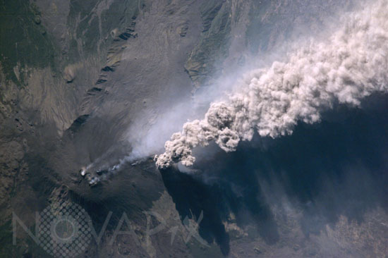 Mount Etna from space. 07/2001