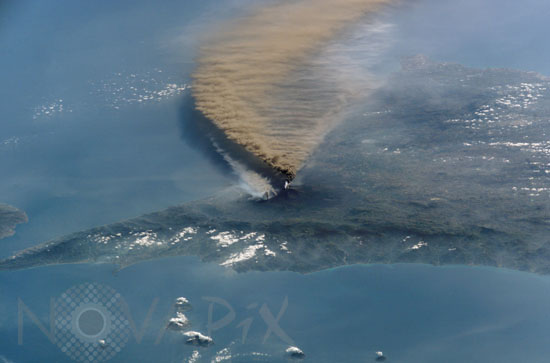 L'Etna (Sicile) vu par ISS 10/2002