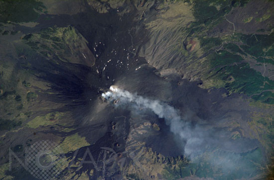 Mt. Etna Summit Plumes, Sicily 08/2006