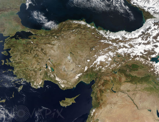 La Turquie vue par satellite 
