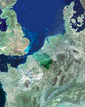 La Belgique vue par satellite