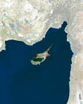 Chypre vue par satellite