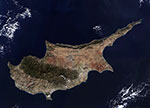 Chypre vue par satellite