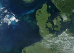 Le Danemark vu par satellite