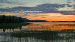Lac Pallas au crépuscule -Laponie
