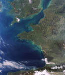 L'ouest de la France vue par satellite  2008