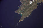 La Pointe du Raz vue depuis l'espace