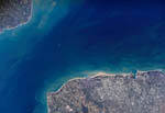 Pas de Calais vue depuis l'espace