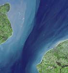 Pas de Calais vue depuis l'espace