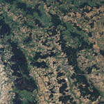 Vue satellite de Verdun et de la Meuse