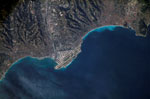 Nice vue depuis la station spatiale internationale