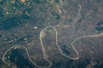 La Seine et la région Parisienne vues de l'espace