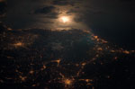 Sud de la France vue de nuit
