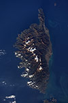 La Corse vue depuis la station spatiale internationale (ISS) 12-2016