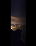 Les falaises d'Etretat vues de nuit