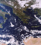 Grèce vue par le satellite Envisat  2006